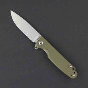 DGRDPMOLSW Daggerr Dopey DL – Couteau Liner Lock | Lame Drop Point 8Cr14MoV Stonewash | Manche FRN OD Green - Livraison Gratuite