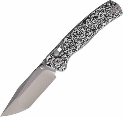 DTK4508MBW Dreamtech D4 Axis Lock Blk/wht | Lame Tanto Acier 14C28N Bead Blast | Manche Micarta Black/White Axis Lock - Livraison Gratuite