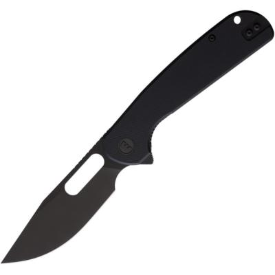 EUT019 Couteau Pliant Eutektik Trinity Lame Acier 14C28N Manche G10 Noir Linerlock - Livraison Gratuite