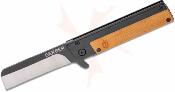 G2009259 Gerber Quadrant | Couteau Lame Sheepsfoot Acier 7Cr17MoV Two-Tone | Manche Acier & Bamboo - Livraison Gratuite