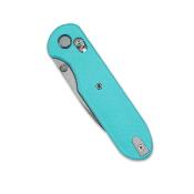 GEO2402G GEO Knife Ethereal Cutter – Couteau Pliant Lame Acier M390 Axis Lock Manche G10 Tiffany Blue Roulements à Billes – Livraison Gratuite