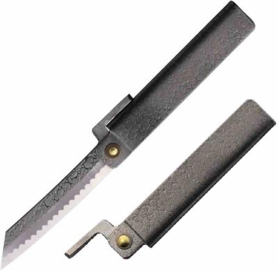 HIGOTM03 Higonokami Tsuchime Large – Couteau Lame Acier VG-10, Manche Acier Made Japan Coffret Bois - Livraison Gratuite 