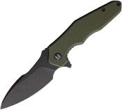 HTK05GRNBS Couteau HIGHTRON Mini Ventura Lame Acier D2 Manche G10 Vert Sécurité Linerlock - Livraison Gratuite