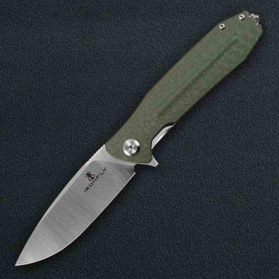 IFVF01GN Ironfly Zesty Green G10 | Couteau Pliant | Lame VG-10 Satinée | Manche G10 Vert Texture Carbone - Livraison Gratuite