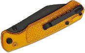 J1945AMB Couteau CJRB Pyrite Light Amber FRN - Lame Wharncliffe Acier AR-RPM9 Black PVD Button Lock Pivot Céramique - Livraison Gratuite