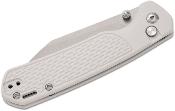 J1945GGY Couteau CJRB Cutlery Pyrite-Light Lame Wharncliffe Acier S90V Manche FRN Gray Roulements à Billes - Livraison Gratuite