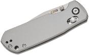J1954GGY Couteau CJRB Maximal Drop Point Acier CPM S90V Manche Titane Sécurité Crossbar Lock - Livraison Gratuite