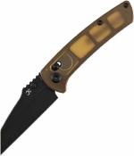 K1015V4 Kansept Main Street – Couteau pliant Crossbar Lock Lame Acier CPM S35VN Manche Amber Ultem - Livraison Gratuite