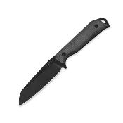 KI1045MS1  Kizer Begleiter Fix – Couteau Fixe EDC | Lame CPM-3V Blk Hollow Grind | Manche Micarta Black | Étui Kydex | Livraison Gratuite