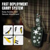 KI1094MC1 Kizer Christmas Drop Bear Fix Limited – Couteau fixe Lame Acier D2 Manche G10 vert Etui Kydex - Livraison Gratuite