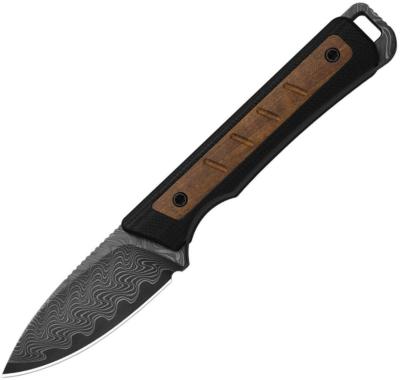 KI1108A2 Couteau Kizer Whiskey Jack Lame Acier Damas Manche G10/Mkuruti Housse Kydex KI1108A2 - Livraison Gratuite 