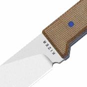 KI1133A2 Couteau Kizer Abrams | Lame Acier 14C28N Satin Spey Point | Manche Plaquettes Norplex | Housse kydex | Livraison Gratuite