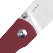 KI3525S1 Couteau Kizer Yorkie Red Micarta Lame Acier M390 IKBS - Livraison Gratuite