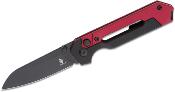 KI3632A2 Couteau Kizer Cutlery Hyper Red/Black Button Lock IKBS - Livraison Gratuite