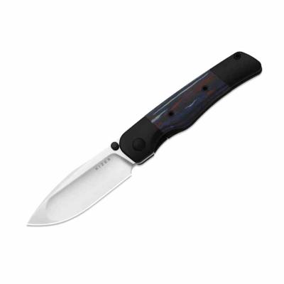Ki3685A2 Kizer Coywolf | Couteau Lame Drop Point Acier CPM-S45VN Satin | Manche Titane/Bois Frame Lock - Livraison Gratuite