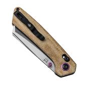 KIV3693A2 Couteau Kizer Madrac Tan Clutch Lock Lame Acier Nitro-V - Livraison Gratuite