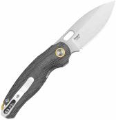 KIV3770A1 Kizer Seagull | Couteau Pliant EDC | Lame 14C28N | Manche Micarta Black| Verrouillage Liner Lock - Livraison Gratuite