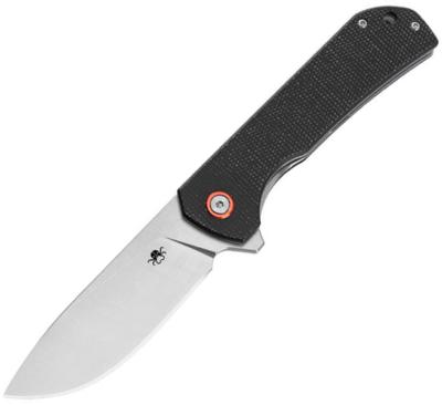 KKNJ305BK Couteau Pliant Klaken Drake Lame Acier D2 Manche Micarta Noir Linerlock Flipper - Livraison Gratuite