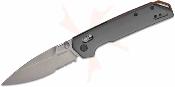KS2038ST Kershaw Iridium Spear Point – Couteau pliant DuraLock Lame Acier D2 Stonewash Serrated Manche Aluminium Gris - Livraison Gratuite