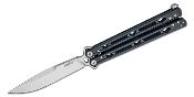 KS5150BW Couteau Kershaw Lucha Balisong Butterfly Lame Acier 14C28N Blackwash KVT Made USA - Livraison Gratuite