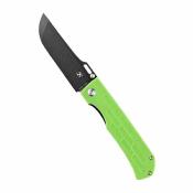 KT1041A1 Kansept Reedus Green – Couteau Pliant Lame Acier CPM&#8209;154 Black Clip Point, Manche Vert G10, Liner Lock – Livraison Gratuite