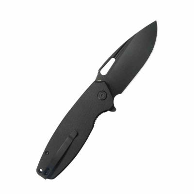 KUB322T Kubey Tityus – Couteau Pliant Liner Lock | Lame Drop Point Blk 14C28N | Manche Black - Livraison Gratuite