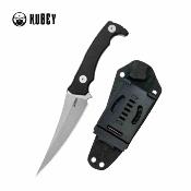 KUB477A Kubey Sicarii – Couteau Lame Fixe Lame Acier 14C28N Manche G10 Black Housse Kydex – Livraison Gratuite