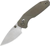 KUB488E — Couteau KB Knives Aero Lame Acier Bohler M390 Drop Point Satiné Manche Titane Bronze Crossbar Lock Livraison Gratuite