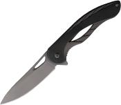MT2013BK Couteau Mech Lame en Acier 3Cr13 Manche Alu Noir - Livraison Gratuite