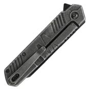  MTA2005BB Couteau Semi Automatique MTech Framelock Lame Sheepsfoot Acier 3Cr13MoV Manche en Acier Noir BSW - Livraison Gratuite