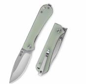 NUKS131005 Couteau NUKNIVES Kumpanter Lame Acier D2 Manche G10 Jade Liner Lock Ball Bearing - Livraison Gratuite