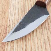 PA4453 Couteau Bark Skinner | Lame Acier Forgé 1045 | Manche Bois | Housse Cuir | Livraison Gratuite