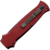 PKCP6RT Couteau Automatique Piranha Auto Bodyguard Tactical Red Lame Acier S30V Made USA - Livraison Gratuite