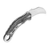 QS120E Couteau QSP Eagle Karambit Black/Gray Lame Acier D2 IKBS - Livraison Gratuite