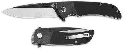 QS129A Couteau QSP Harpyie G10/Carbon Fiber Lame Acier CPM S35VN IKBS - Livraison Gratuite