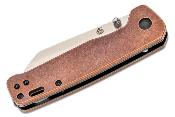 QS130K Couteau QSP Penguin Copper Black Lame D2 Manche Cuivre - Livraison Gratuite