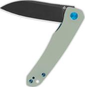 QS140D2 Couteau QSP Otter Jade G10 Lame Acier 14C28N BLK IKBS - Livraison Gratuite