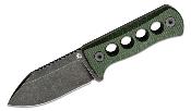 QS141C2 Couteau de Cou QSP Canary Green Lame Acier 14C28N Etui Kydex - Livraison Gratuite