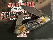 RR2529 Rough Ryder Swell Center Jack – Couteau de Poche Traditionnel Lames Acier Damas Manche Os Cannelle – Livraison Gratuite