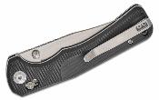 S250011 SENCUT Slybolt Black – Couteau Pliant EDC Thumb Stud & Crossbar Lock Lame Clip Point 9Cr18MoV Satin Manche G10 Noir - Livraison Gratuite