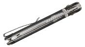 S250011 SENCUT Slybolt Black – Couteau Pliant EDC Thumb Stud & Crossbar Lock Lame Clip Point 9Cr18MoV Satin Manche G10 Noir - Livraison Gratuite
