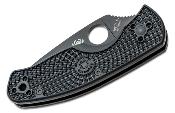 SC136PBBK Couteau Spyderco Persistence Lightweight Black Lame Acier 8CR13MoV - Livraison Gratuite