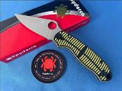 SC223GBKYLMCP Couteau Spyderco Para 3 Salt | Lame Clip Point Acier CPM MagnaCut Satin | Manche Yellow/Black G10 Compression Lock - Livraison Gratuite