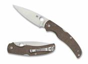 SC244MPCW Spyderco Native Chief - Lockback Lame Acier CPM CruWear Satin Manche Micarta Made USA - Livraison Gratuite