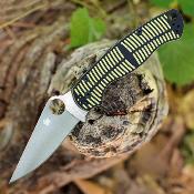 SC81GBKYLMCP2 Spyderco Paramilitary 2 Salt – Lame MagnaCut Satin | Manche G10 Noir/Jaune | Compression Lock | Clip USA - Livraison Gratuite
