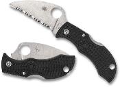 SCMBKWS Couteau Spyderco Manbug Serrated Lame Acier VG10 Made Japan - Livraison Gratuite