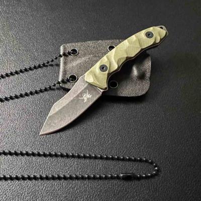 SKW67508 Skallywag Tactical The Mini – Couteau De Cou Lame Acier 420 Manche G10 vert Etui Kydex – Livraison Gratuite