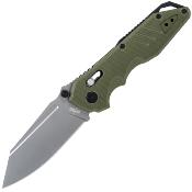 STTS016GN S-Tec Rapid Lock Green G10 Handle 8Cr14MoV Blade Axis-Lock Clip 
