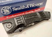 SWEX3 Smith & Wesson Extreme OPS | Lame Acier 440 Drop Point | Manche Aluminium Noir | Verrouillage Liner Lock - Livraison Gratuite