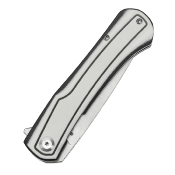 T1024A5 Tenable Kratos Couteau Lame Acier Nitro-V Manche G10 Noir & Blanc Linerlock Clip - Livraison Gratuite
